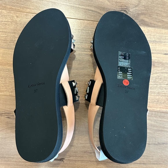 NWT & OTHER STORIES Tow Toned Studded Sandals Size 37/US 7 - Picture 5 of 5